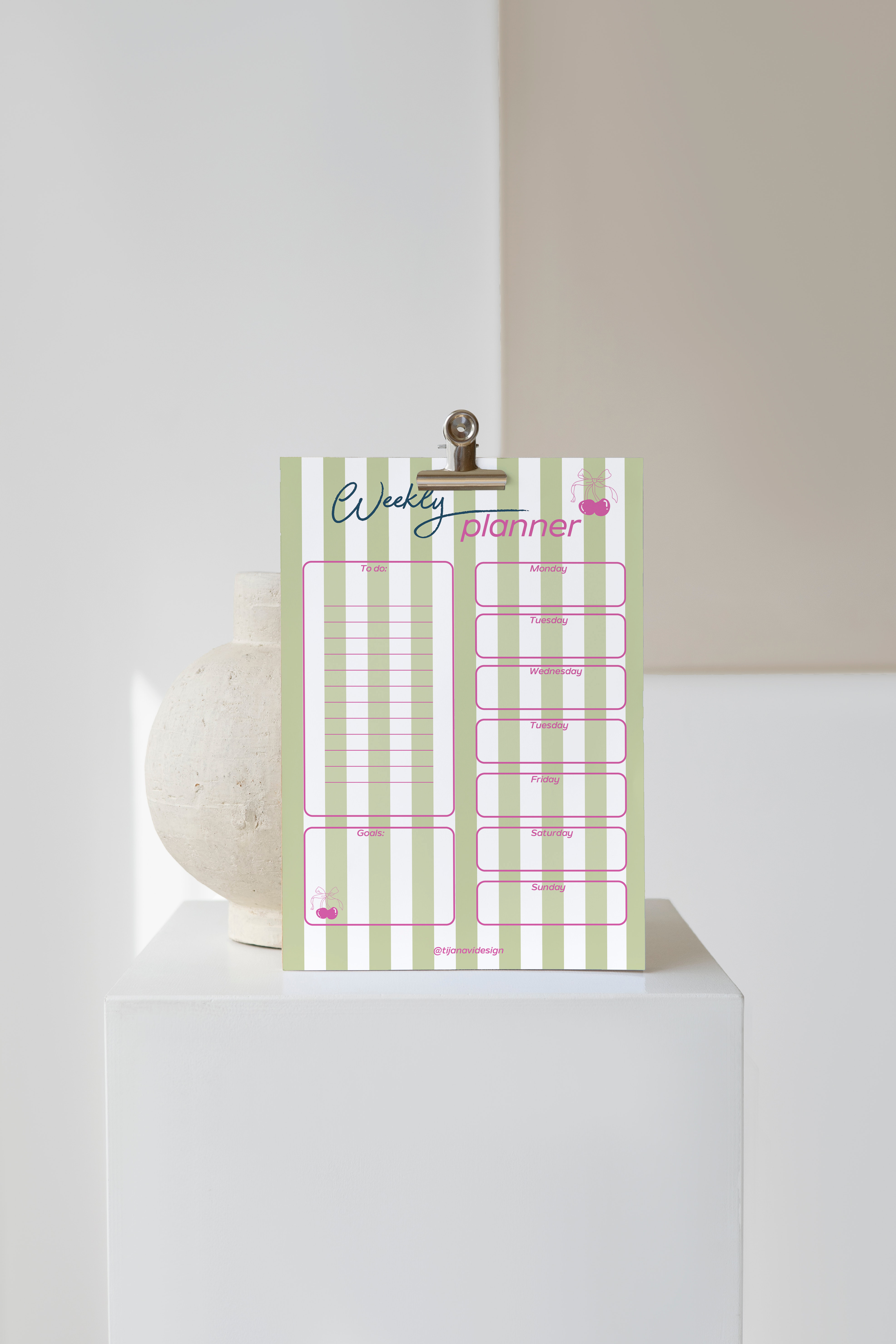 Aesthetic Weekly Planner 