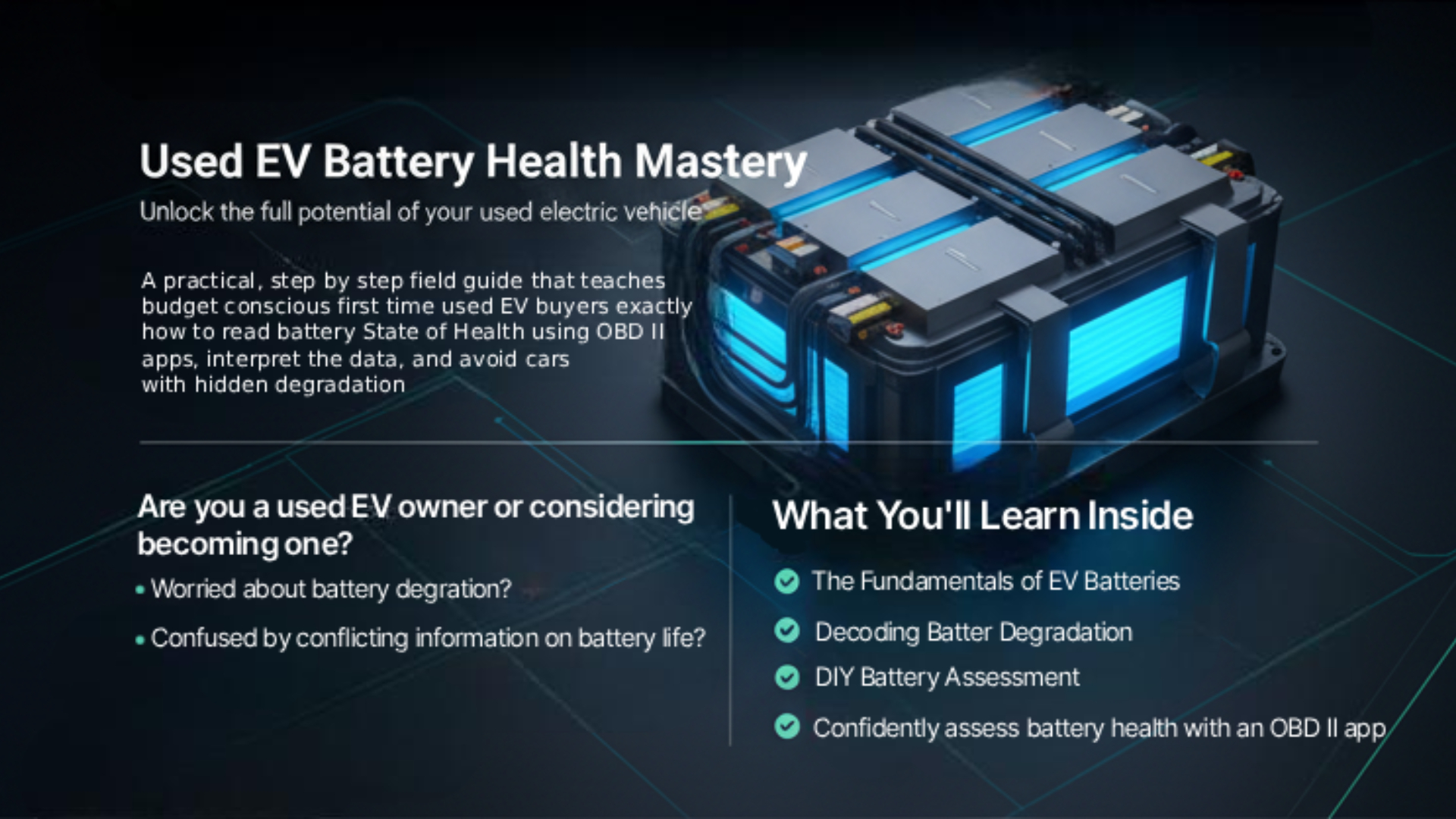 Used EV Battery Health Mastery