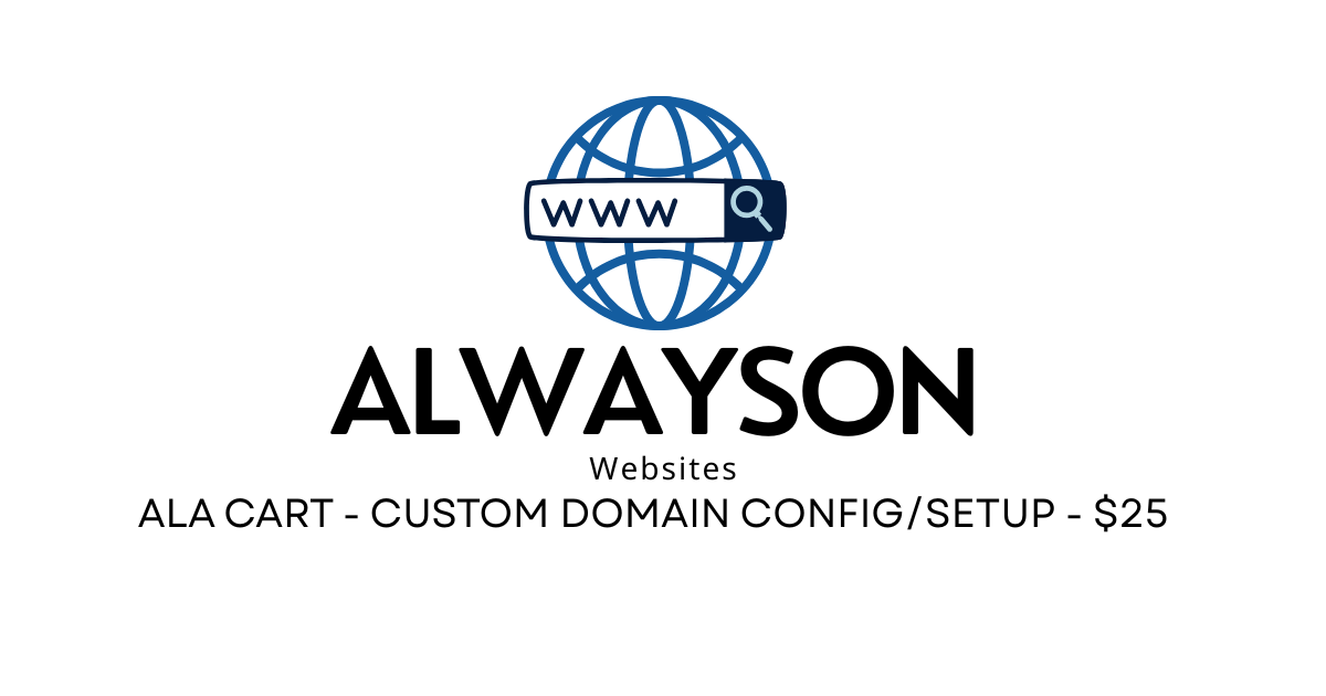 Domain Setup/Configuration-$25