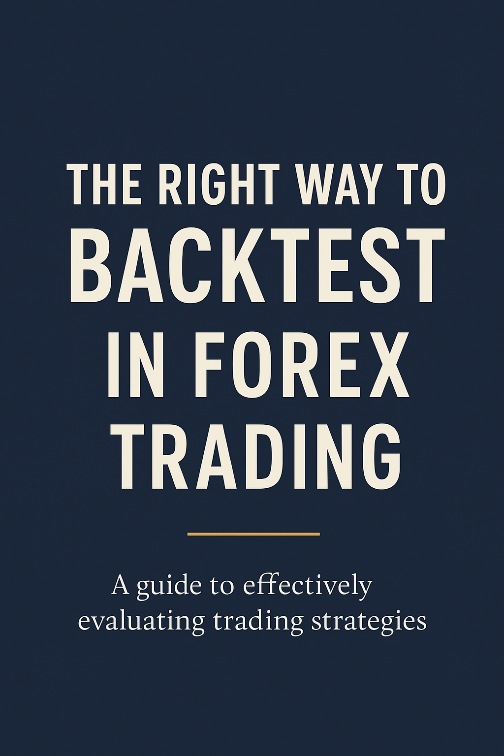 Backtest it Right 