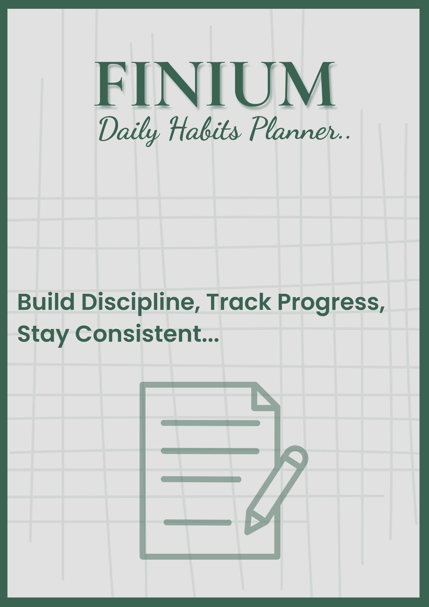 Finium Daily Habits Planner