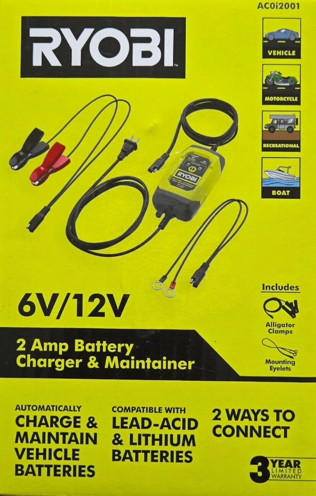 Ryobi 18V 2A Battery Charger