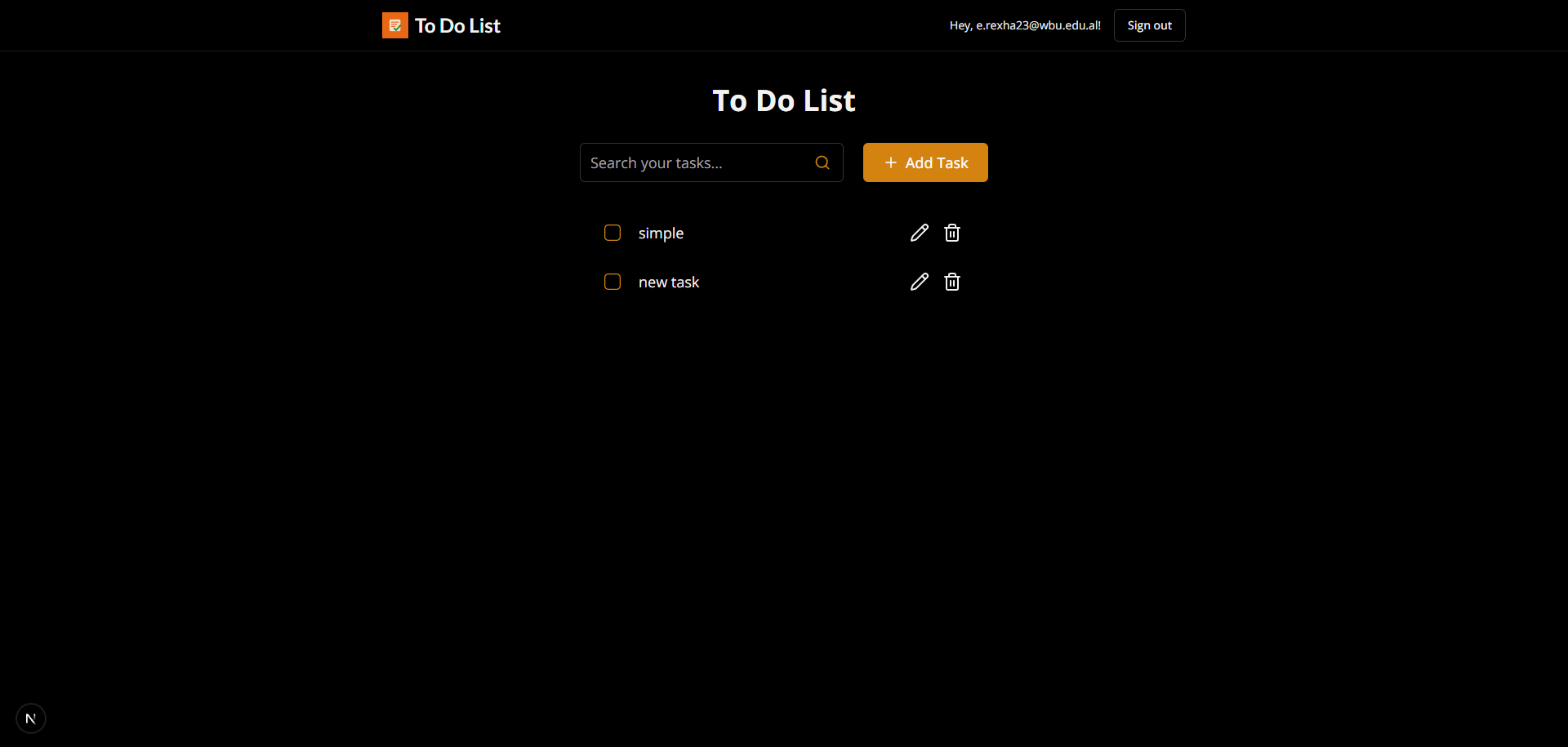 To Do List