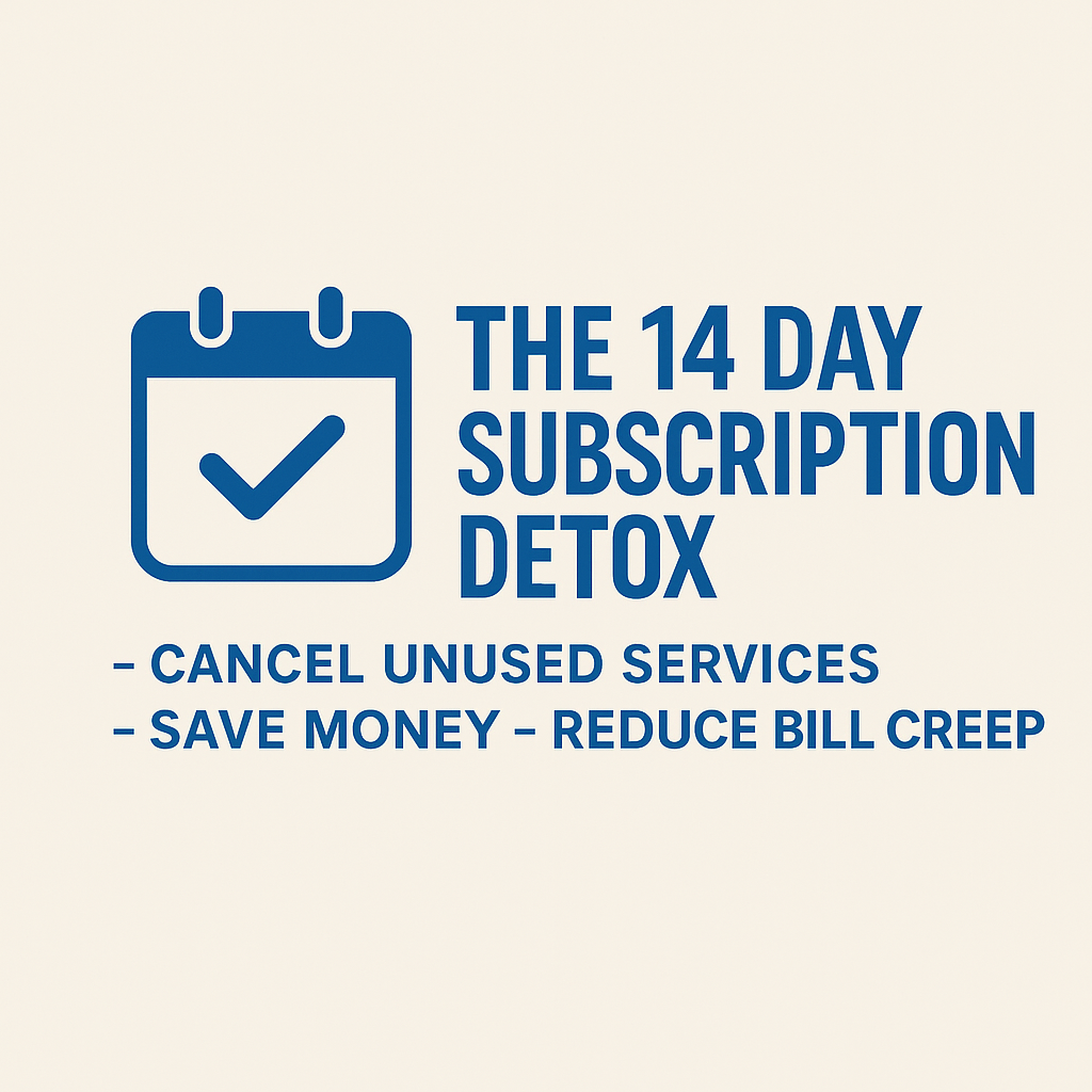 The 14 Day Subscription Detox