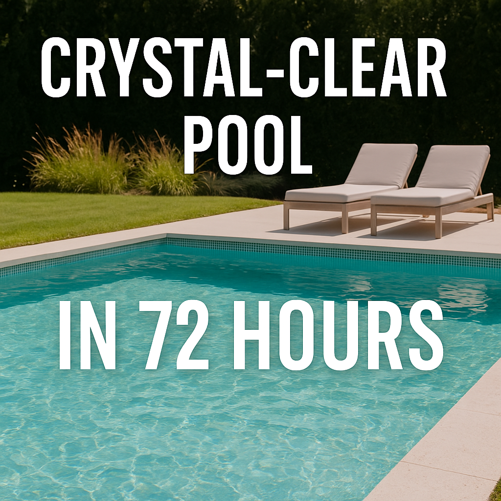 crystal clear pool in 72-hours