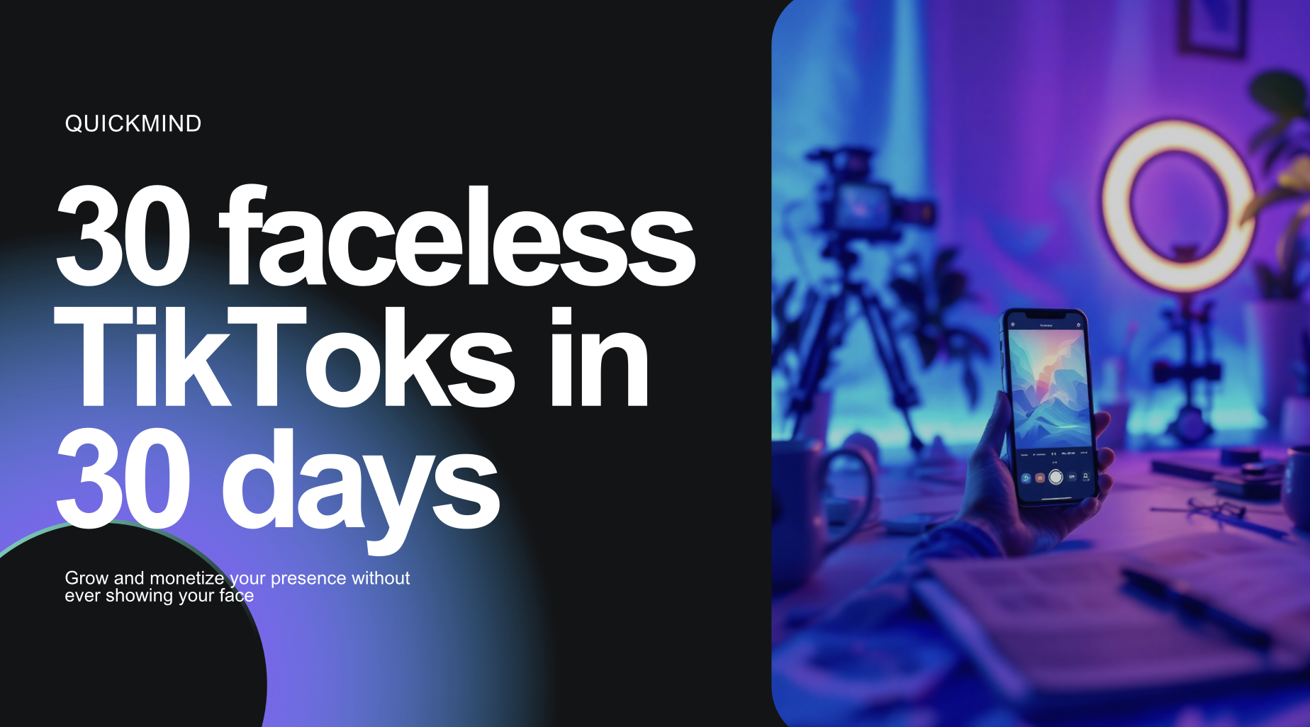 30 faceless TikToks in 30 days