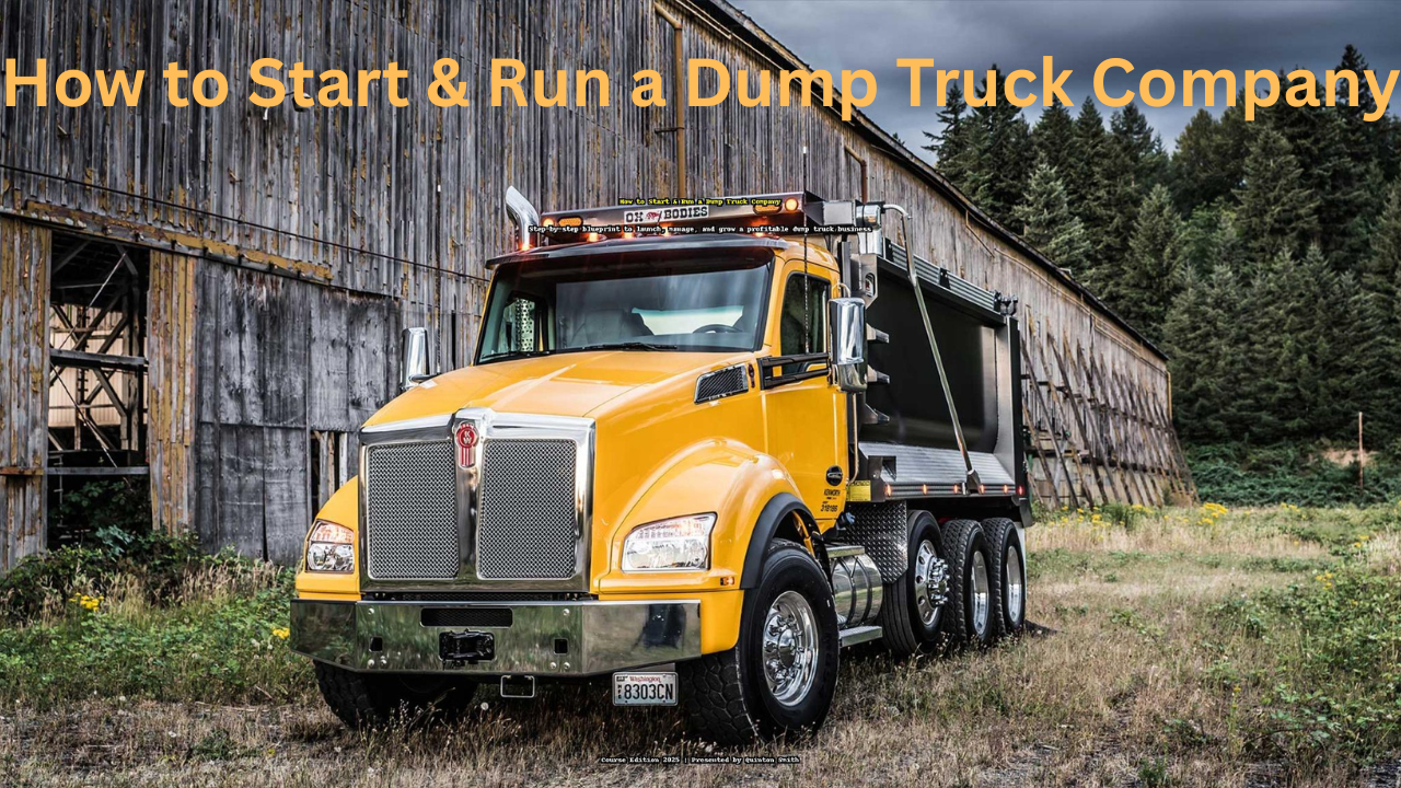 Start a Dump Truck Business