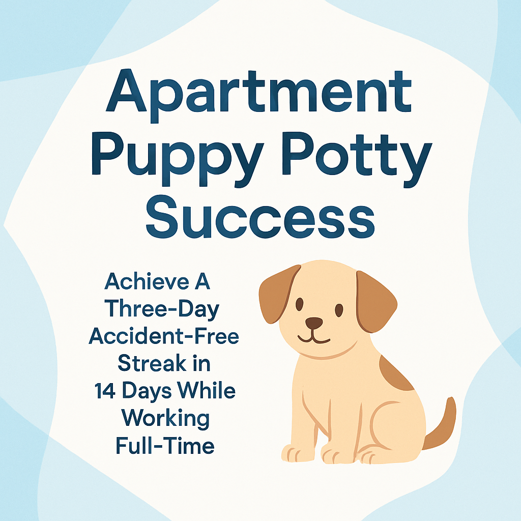 Apartment Puppy Potty Success