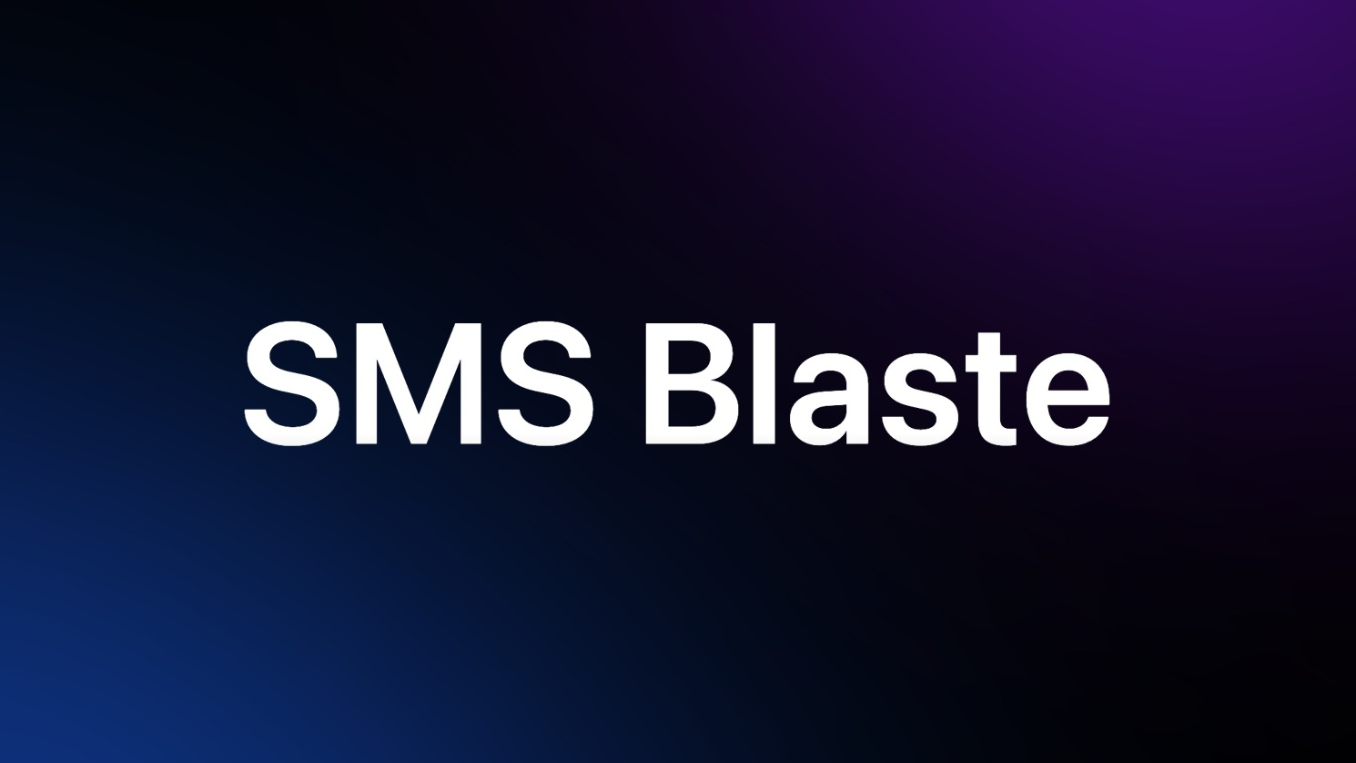 SMS Blaster
