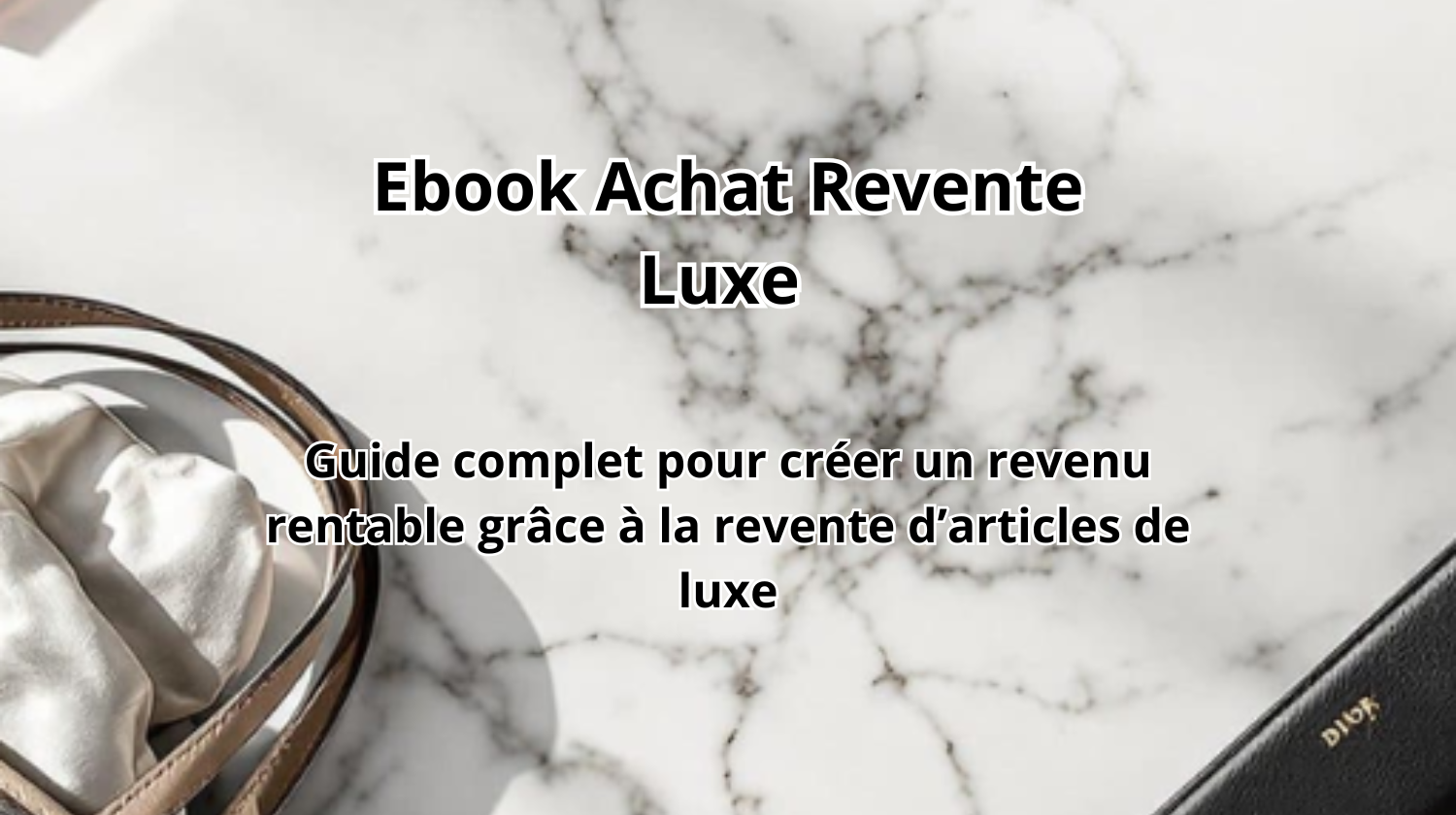 Ebook Achat Revente Luxe