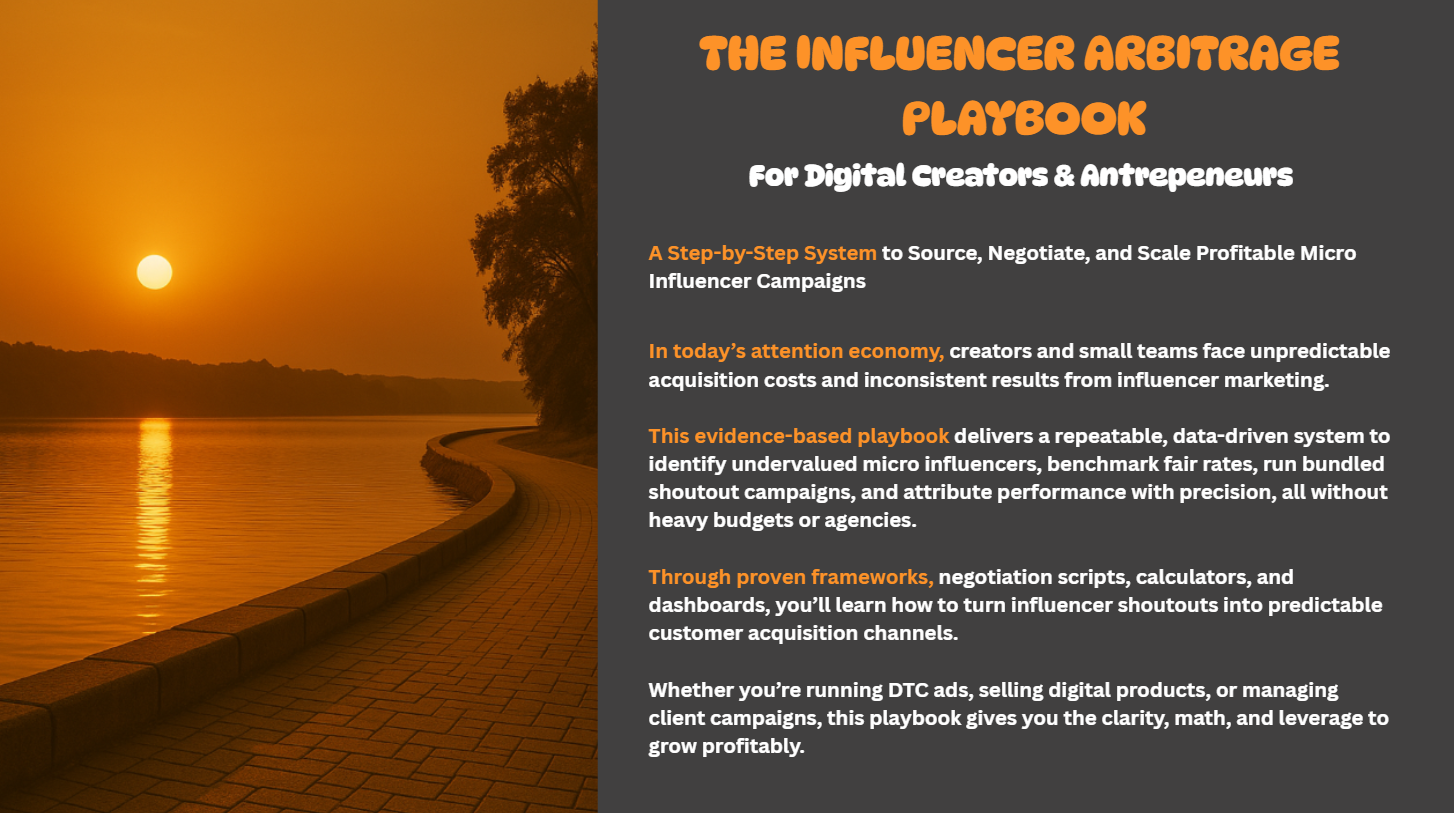 Influencer Arbitrage Playbook