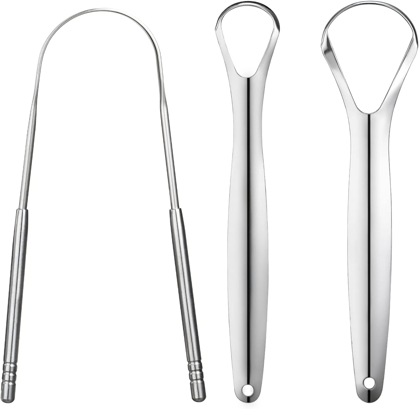 3 PCS Metal Tongue Scraper