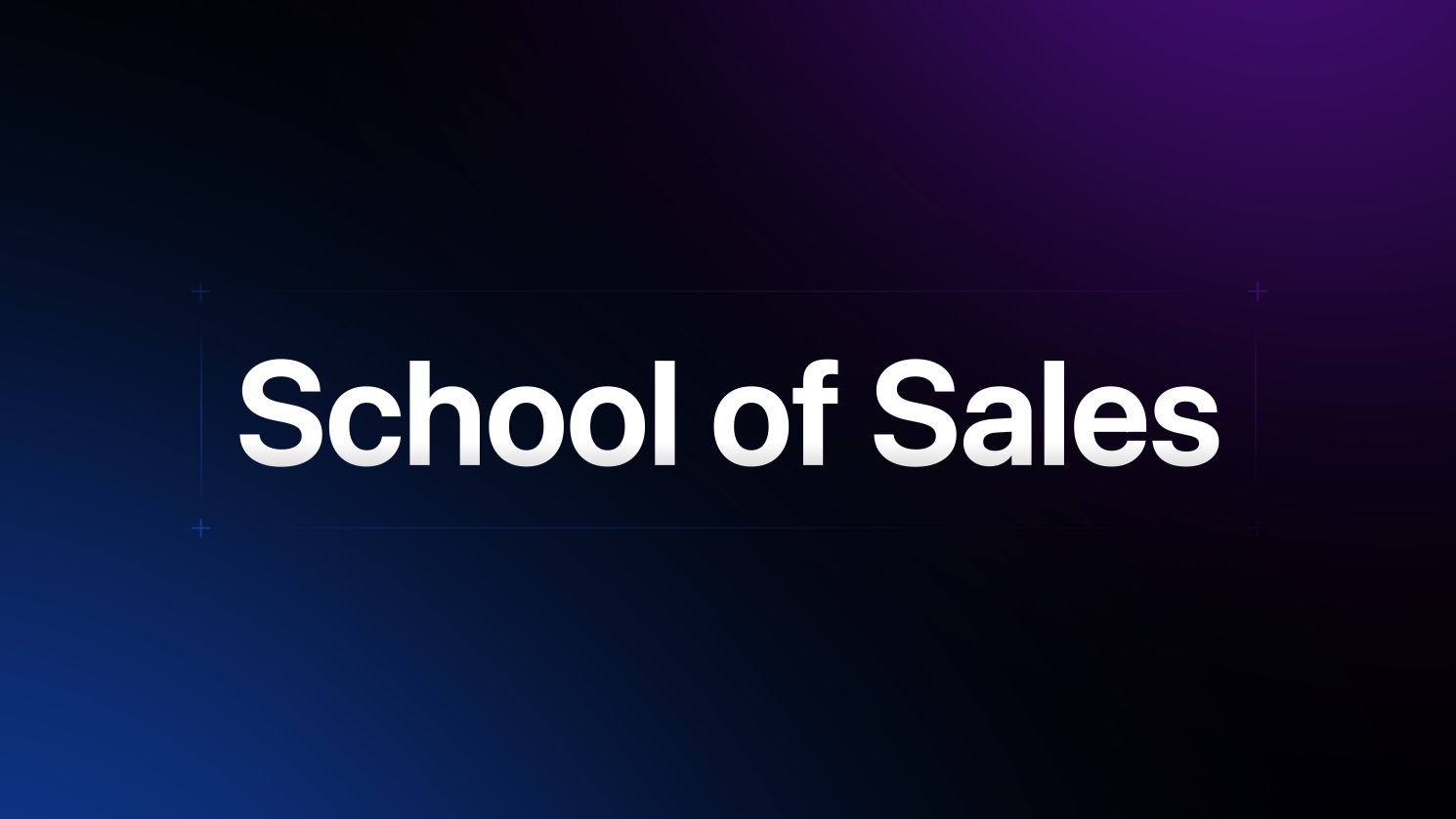 School of Sales