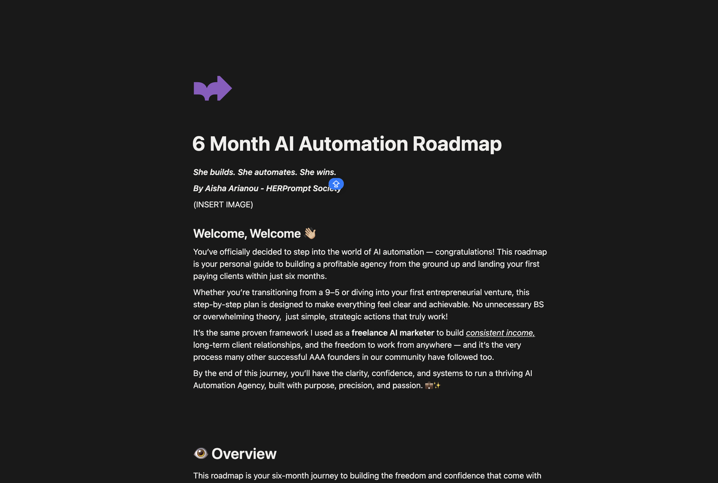 6 Month AI Automation Roadmap