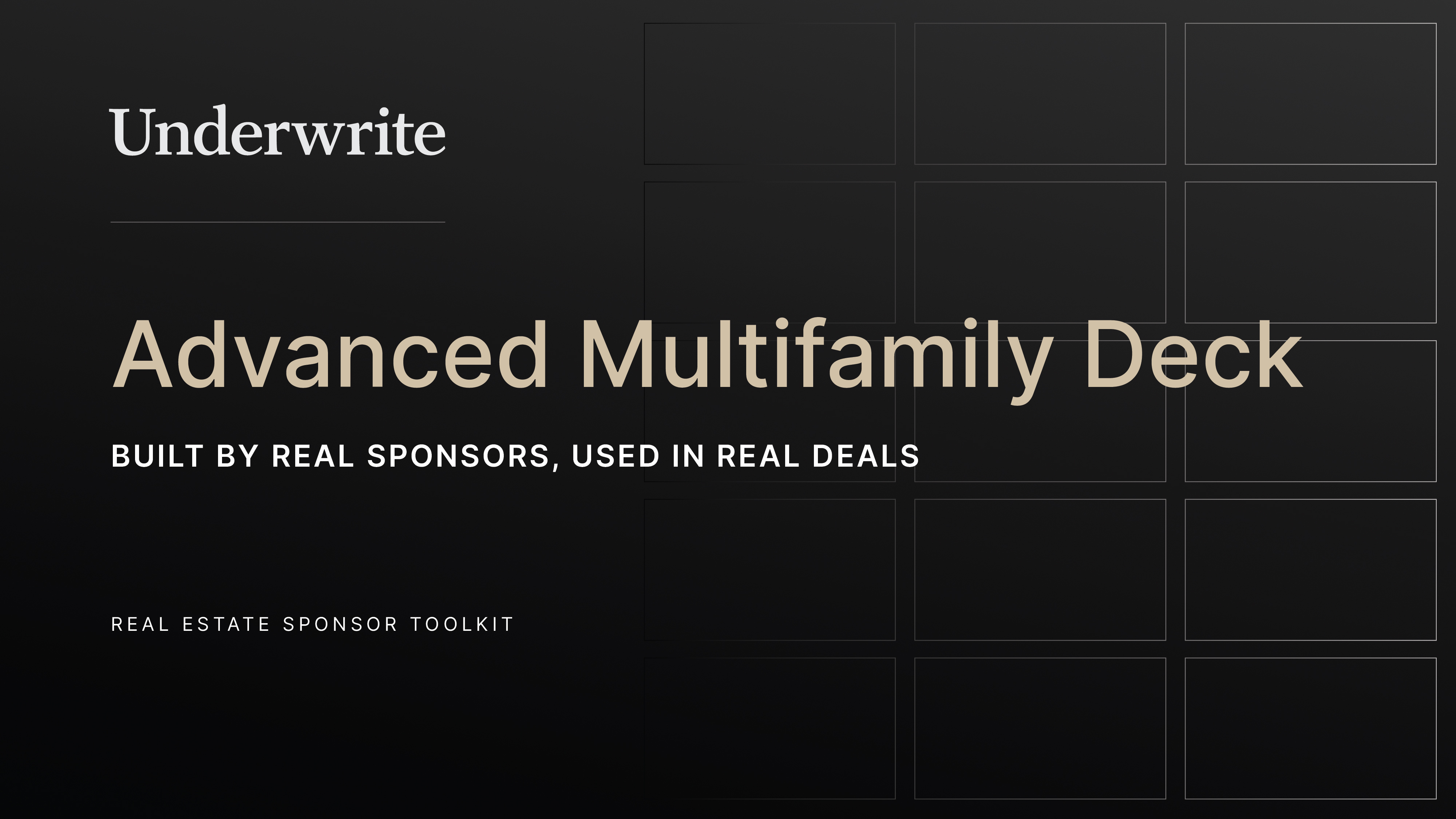 Advanced Multifamily Deck