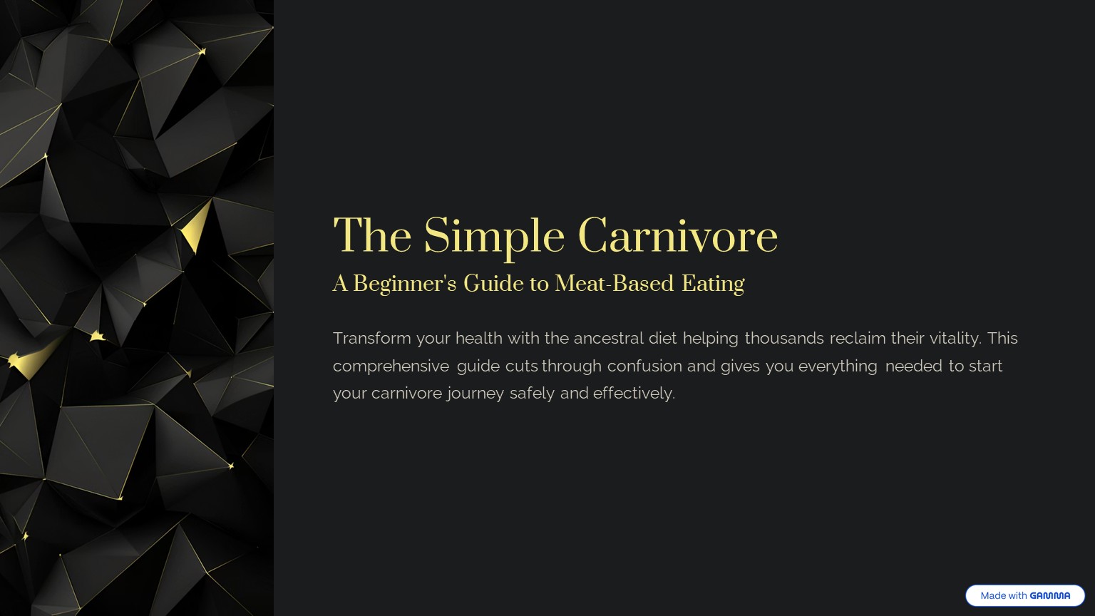 The Simple Carnivore