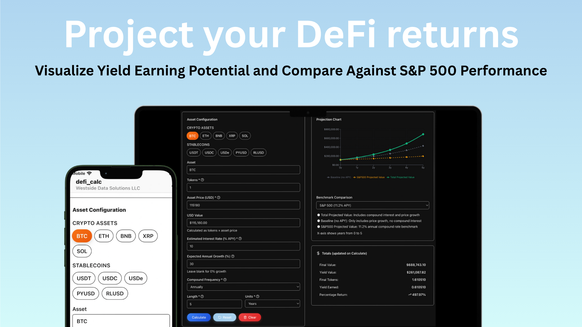 DeFi Compound Yield Calculator