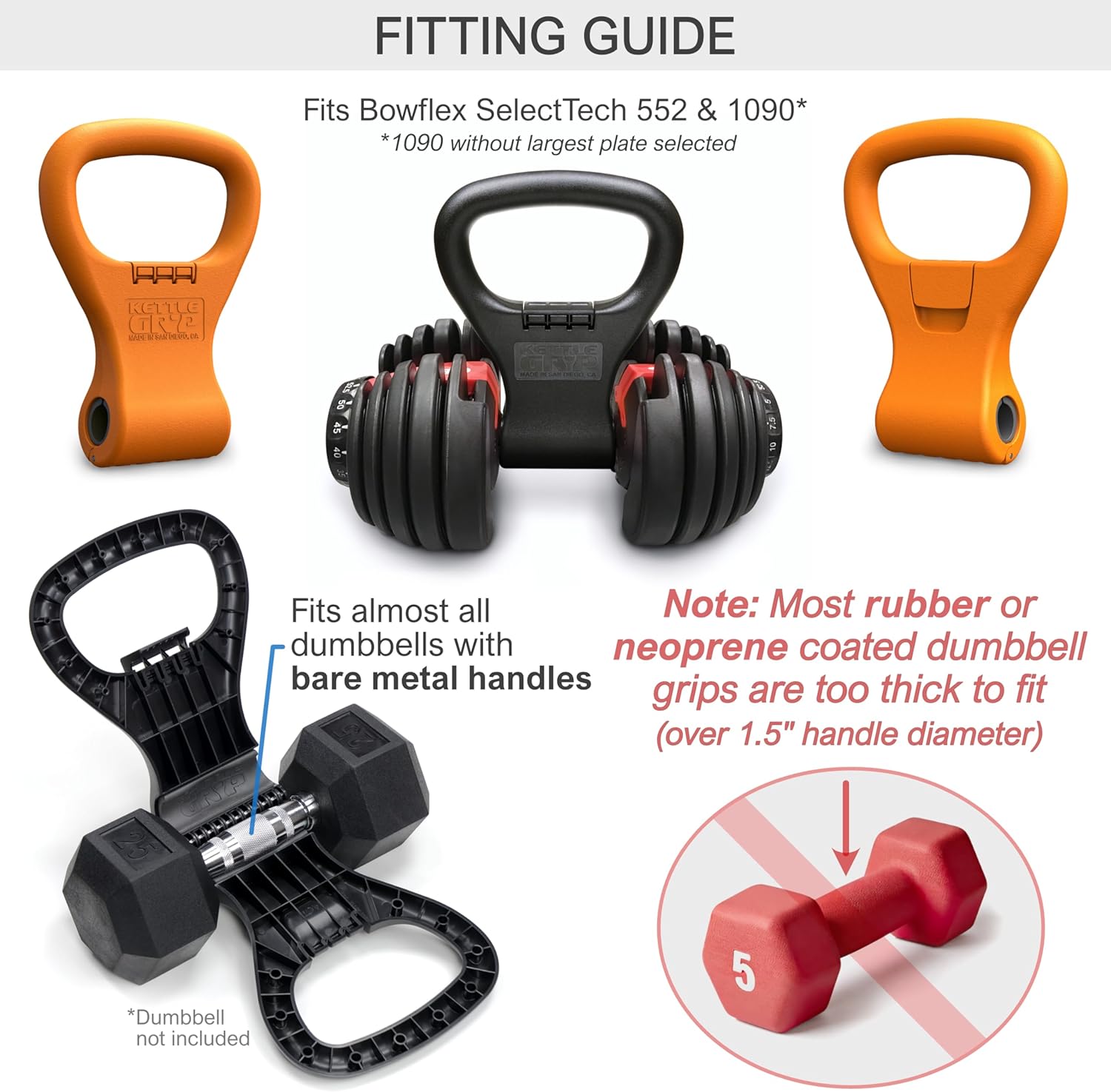 FitFlex Dumbbell Kettle Grip