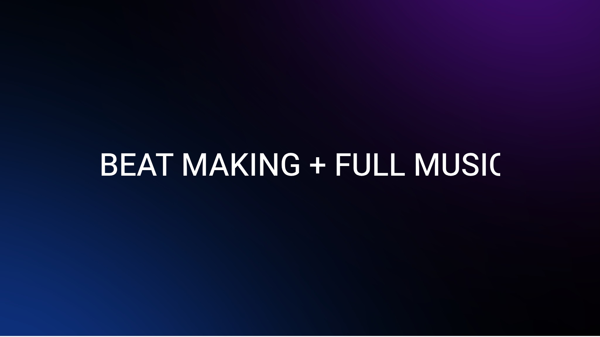Beat + Full music production 