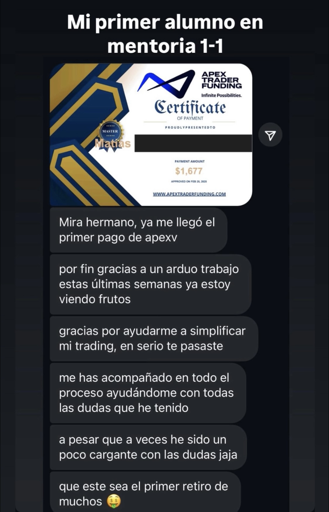 Mentoria Trading 1 a 1 