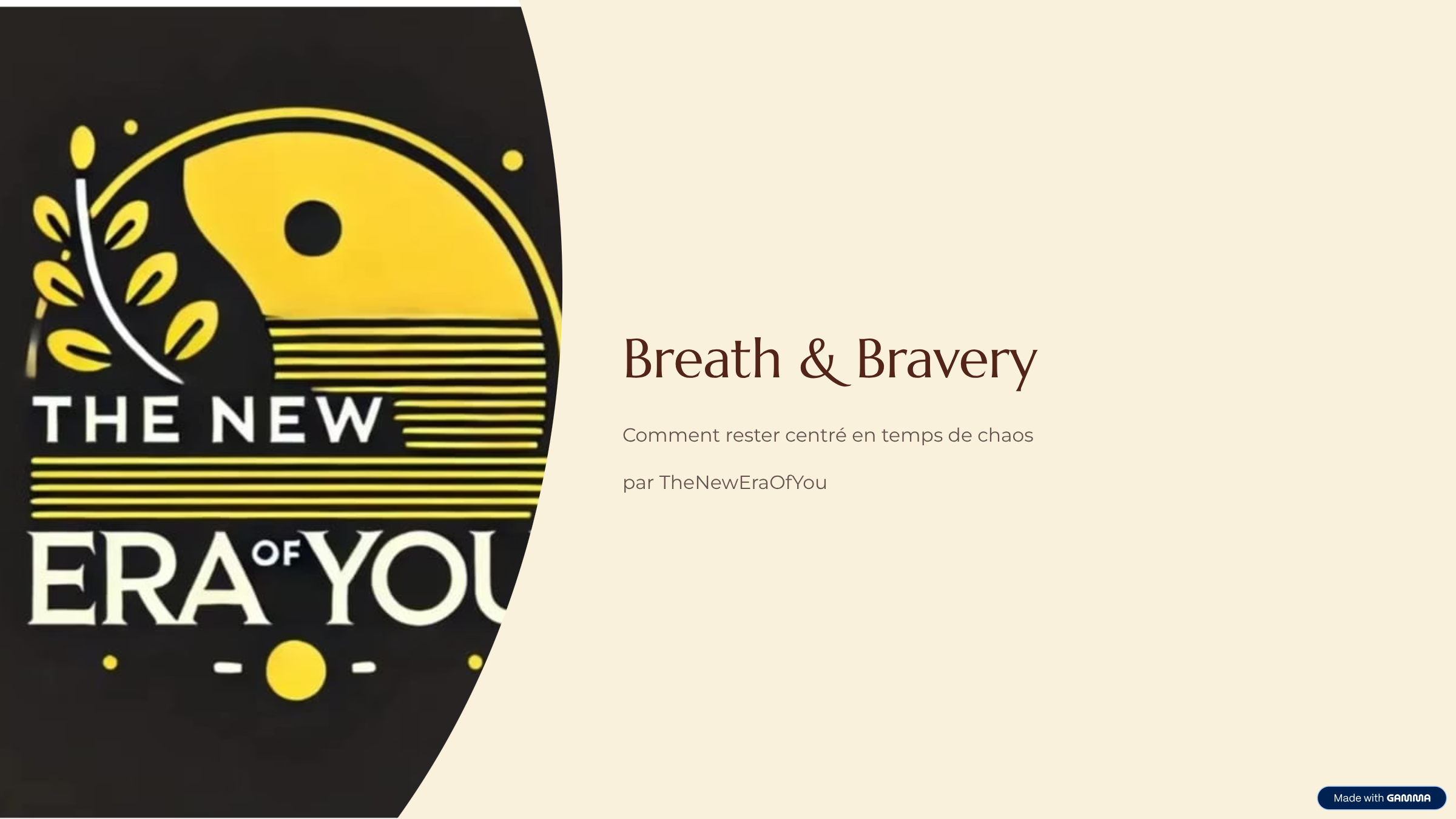 Breath & Bravery : L'Ancre.