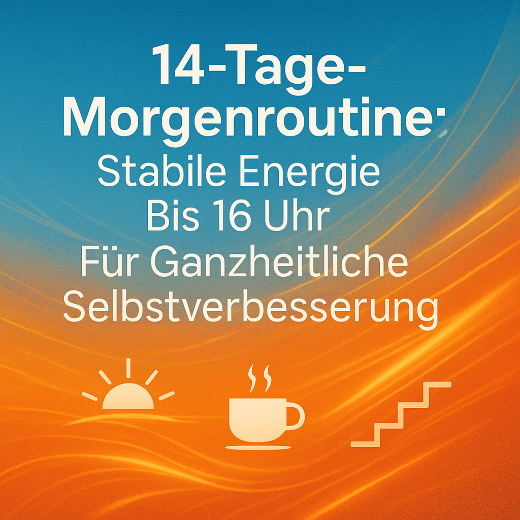 14 Tage Morgenroutine
