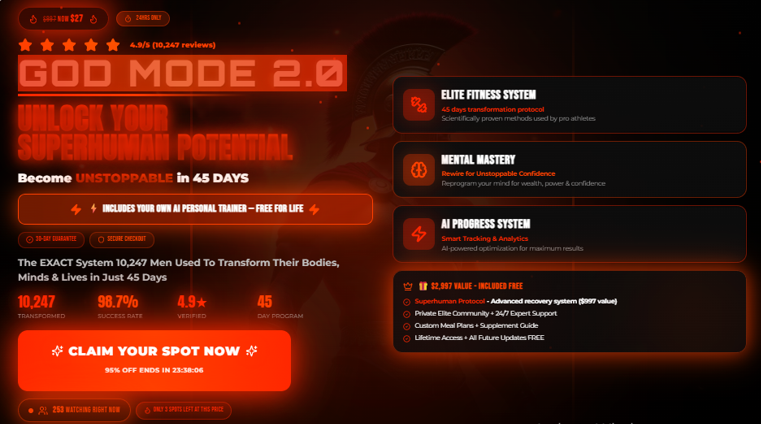 GOD MODE 2.0: Superhuman Body