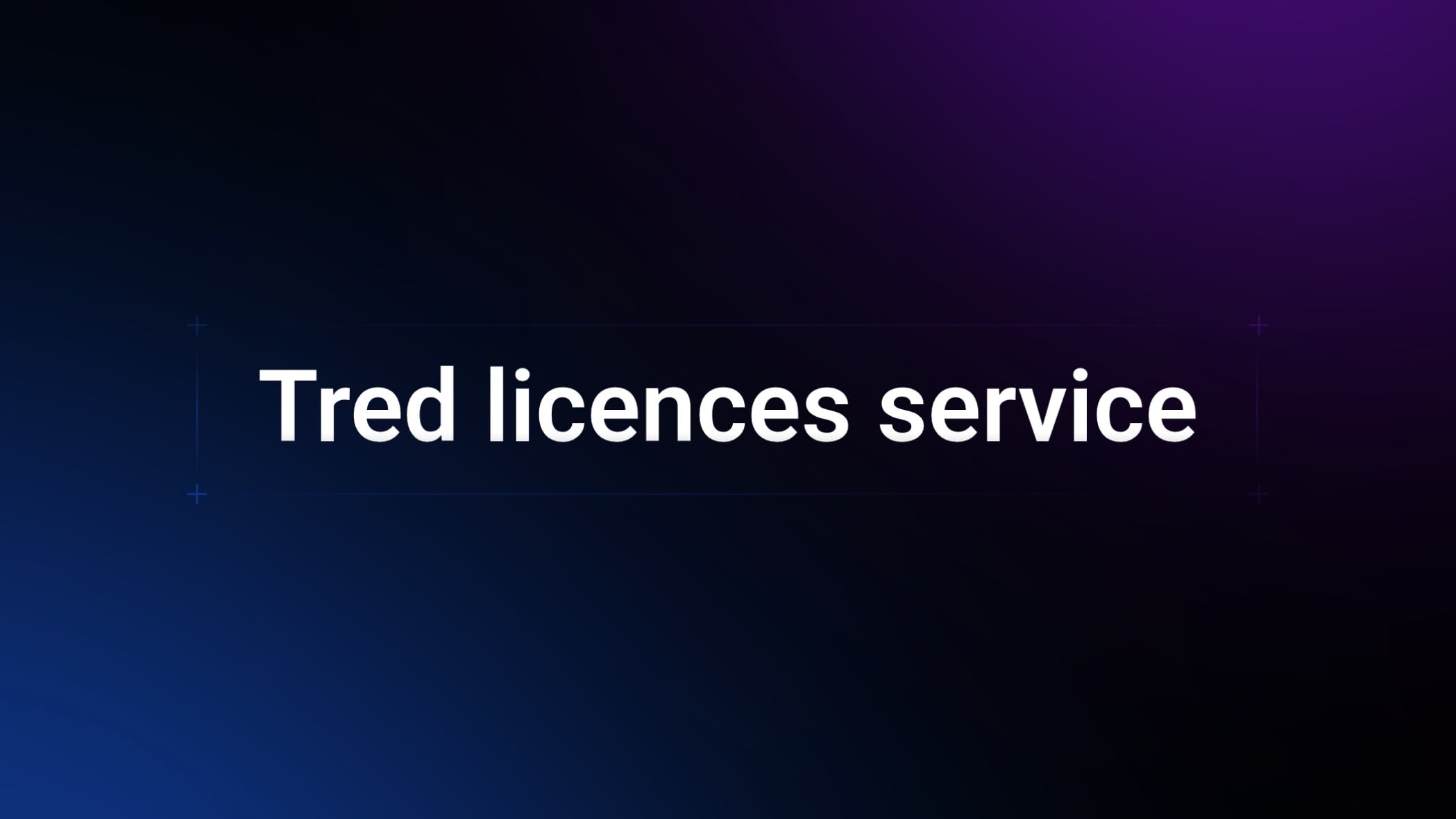 Tred licences service
