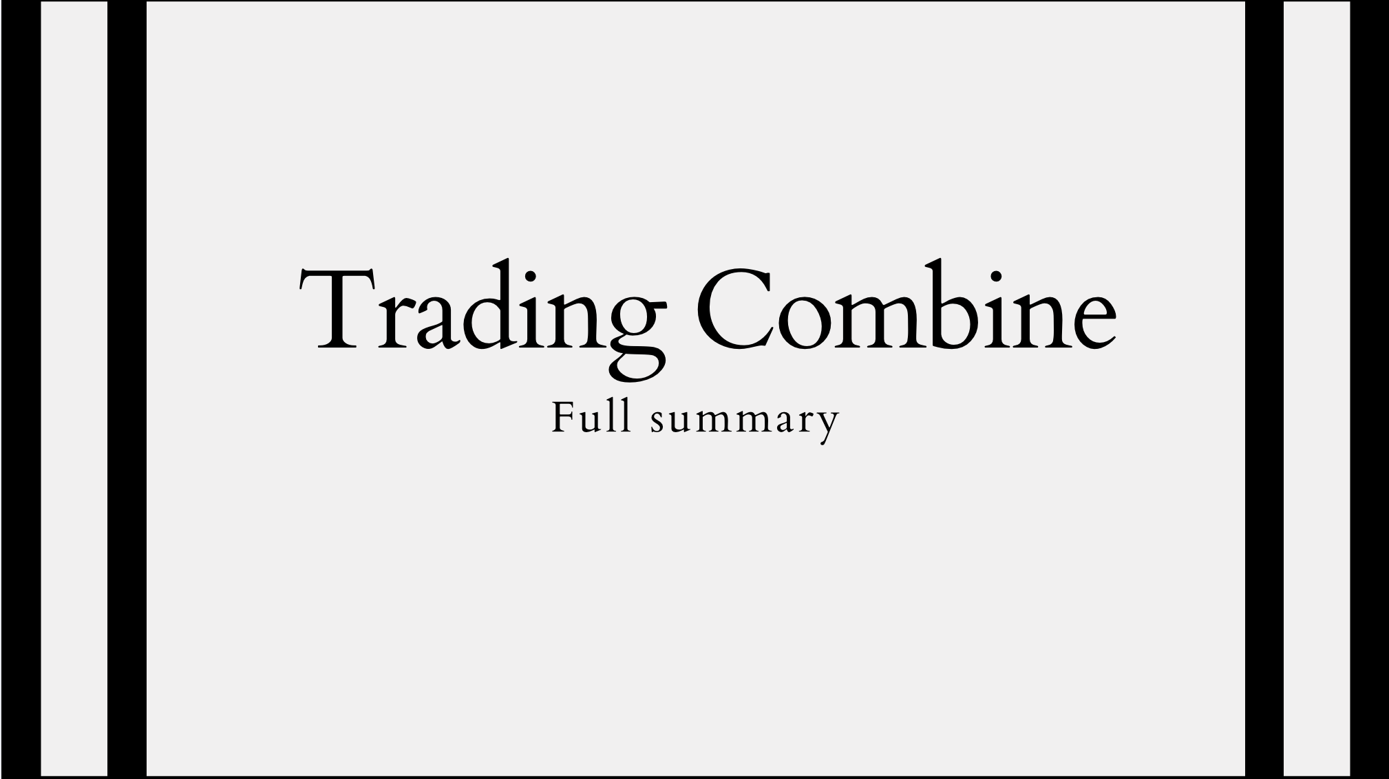 Combine Summary Slideshow