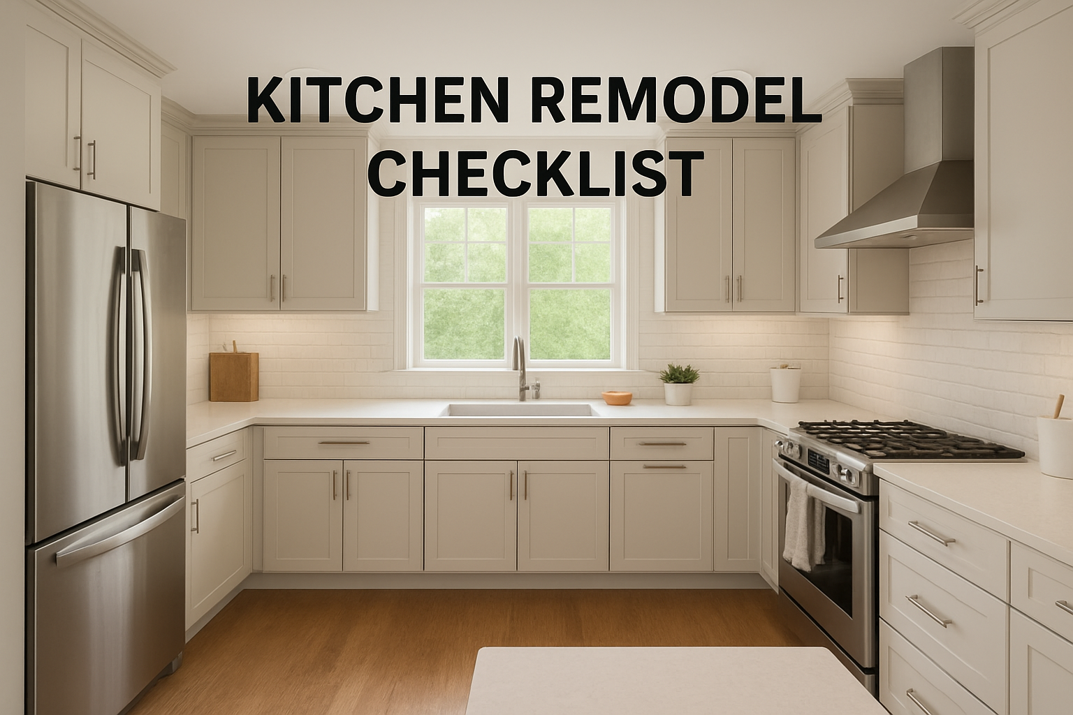 Kitchen Remodel checklist 