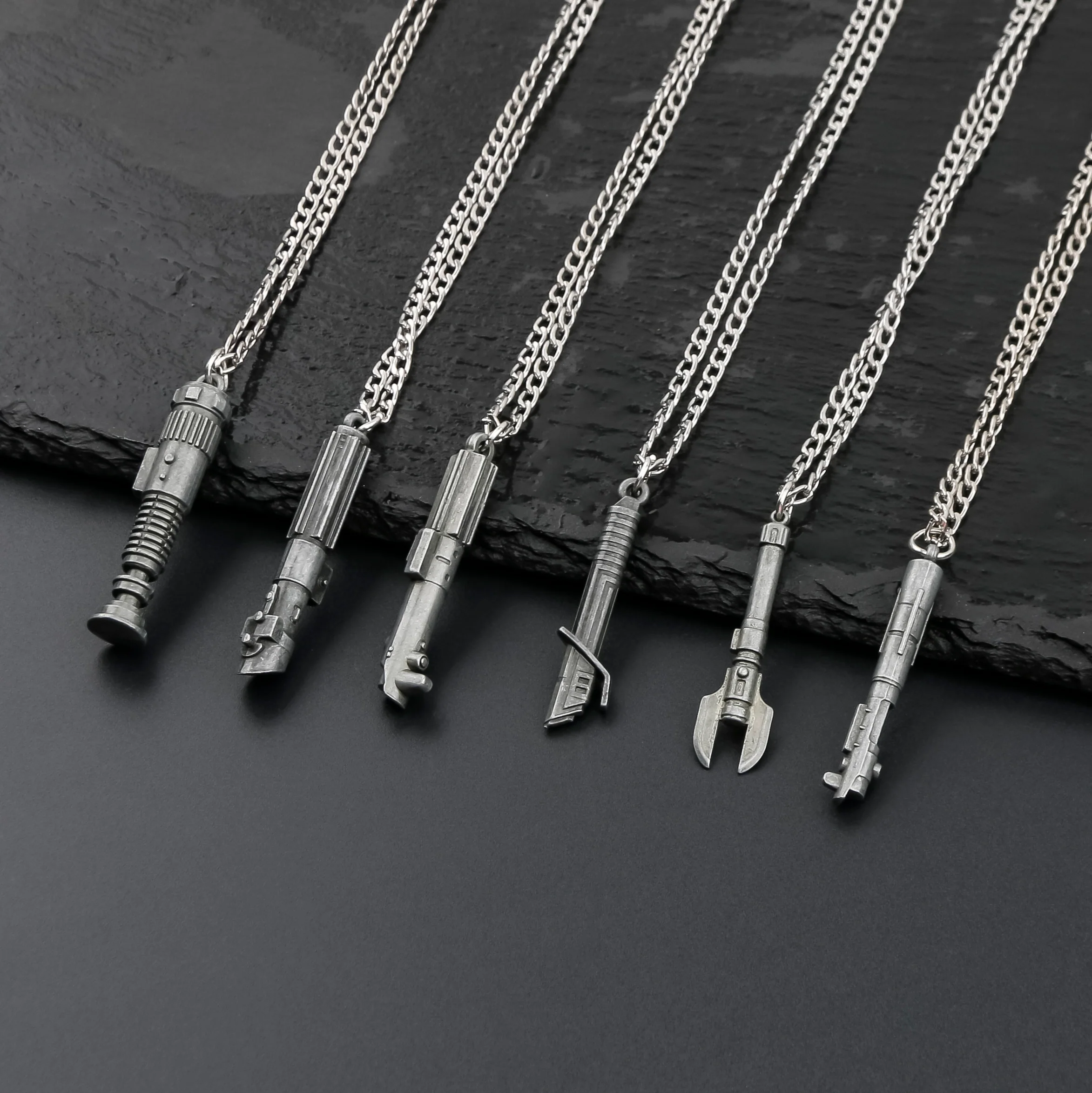 Mini Lightsaber Necklace Metal