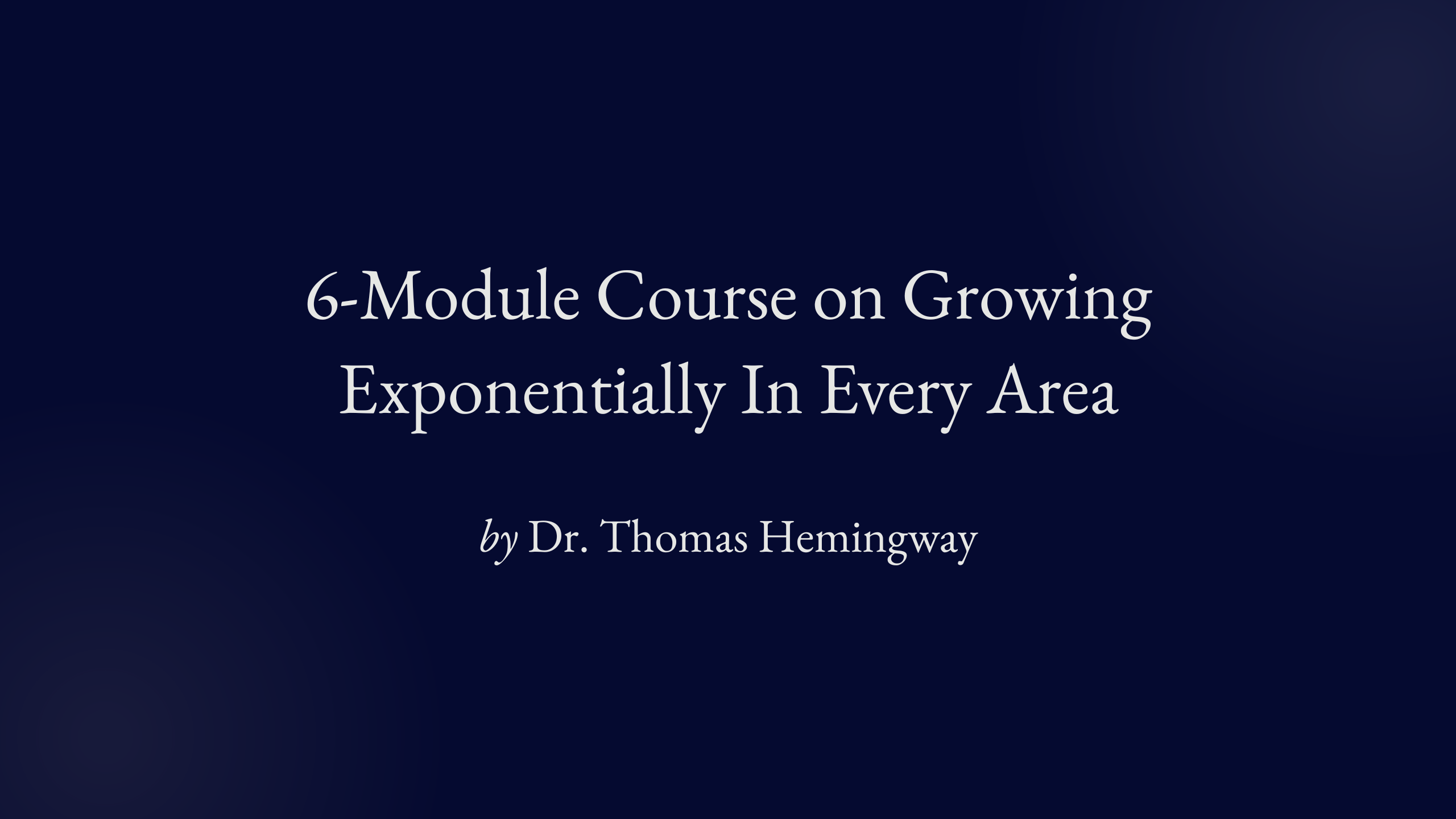 The Growth Blueprint