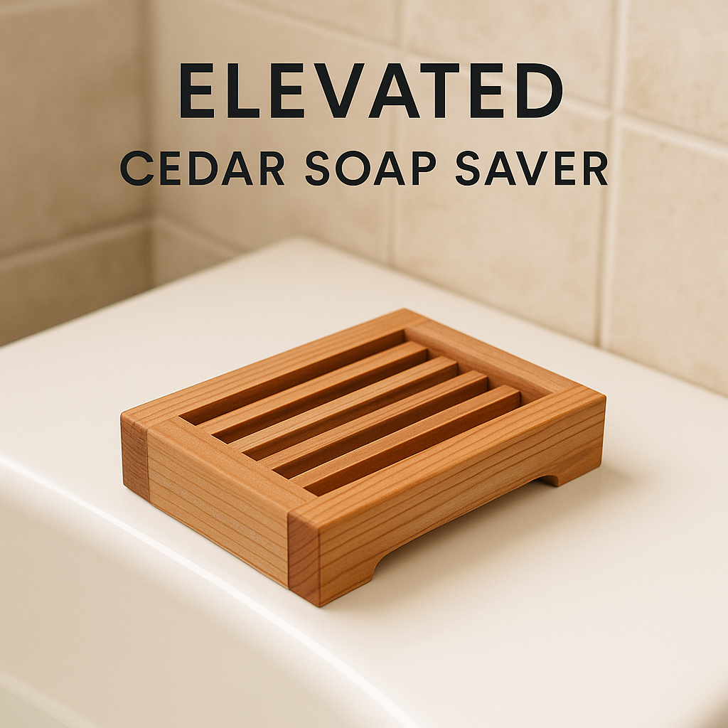Elevated Cedar Soap Saver