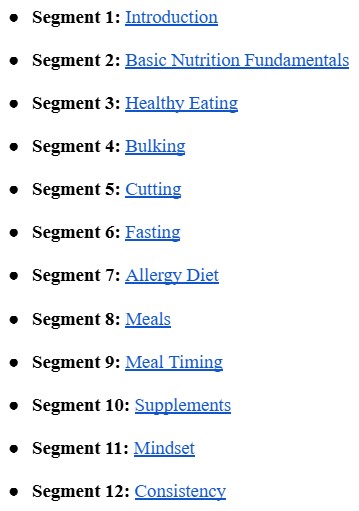 Complete Nutritional Guide