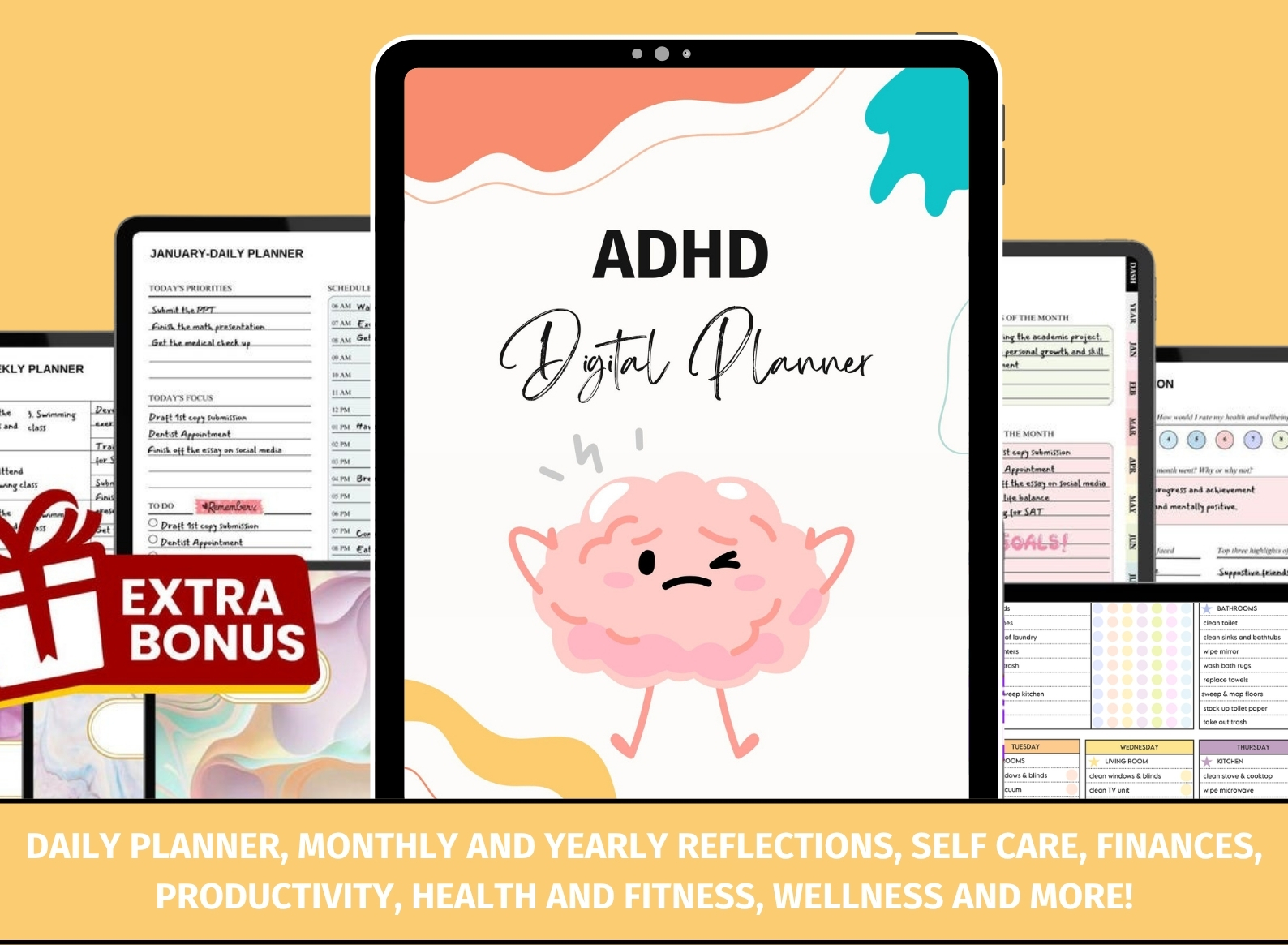 UNDATED ADHD DIGITAL PLANNER