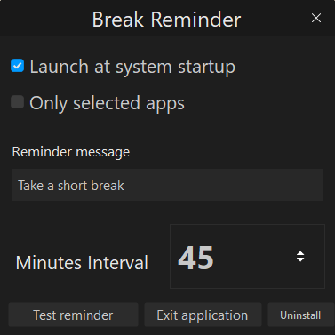 Break Reminder