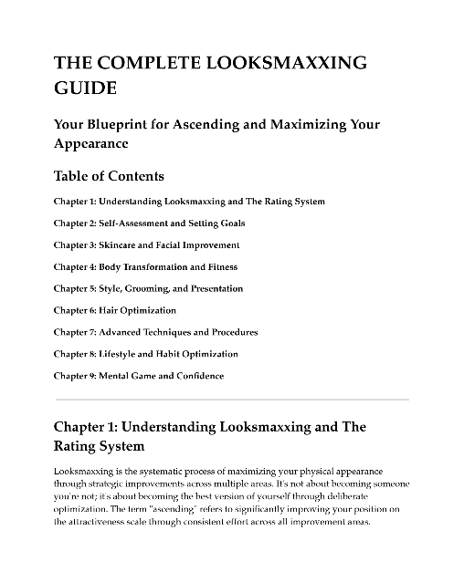 Complete Looksmaxxing Guide