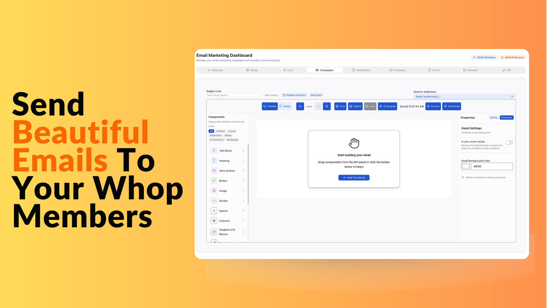 Email Marketing For Whop