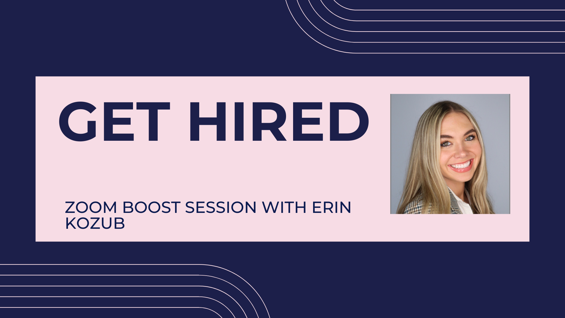 GET HIRED Zoom Boost Session