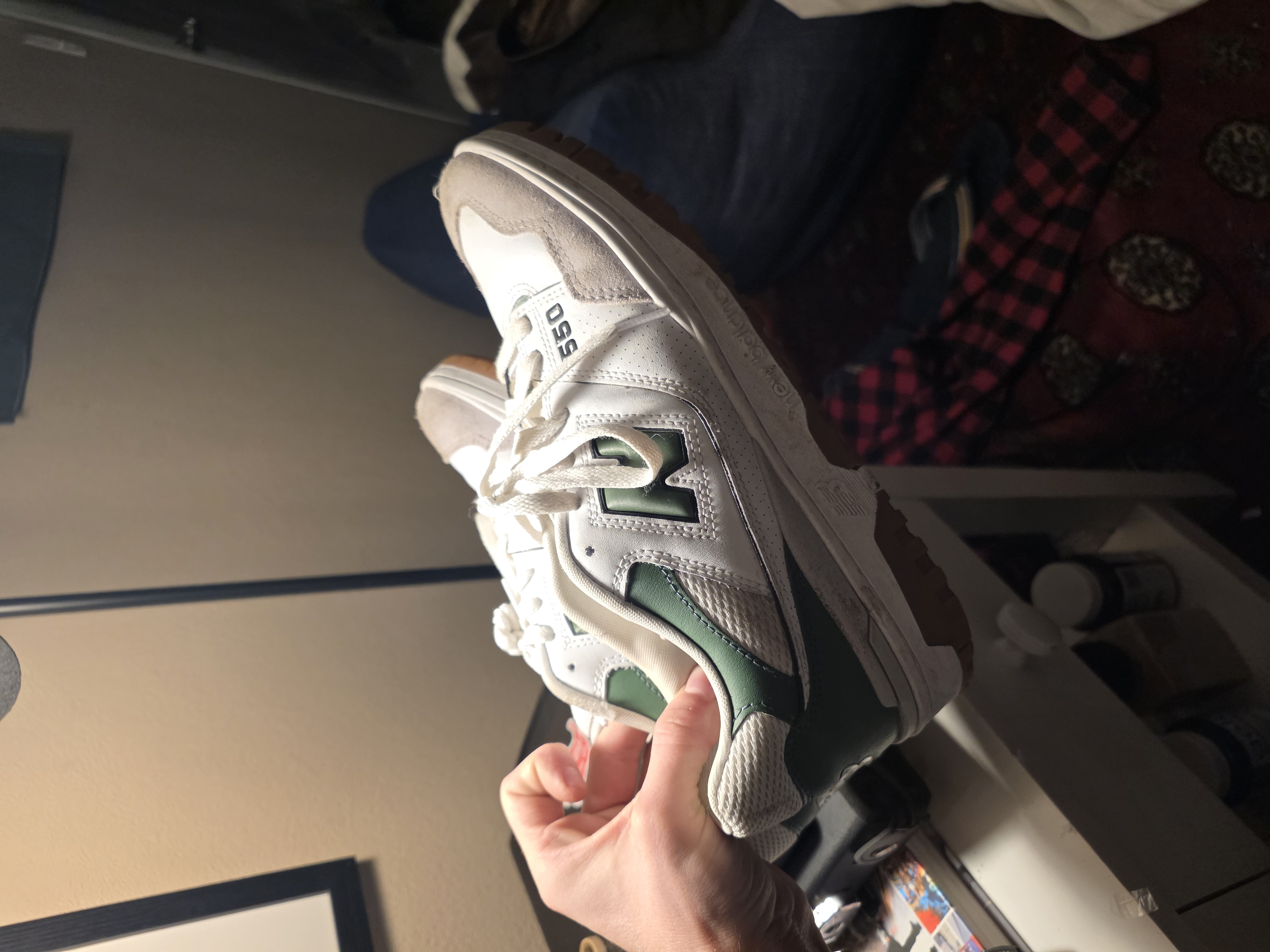 GREEN WHITE  Newbalance 550