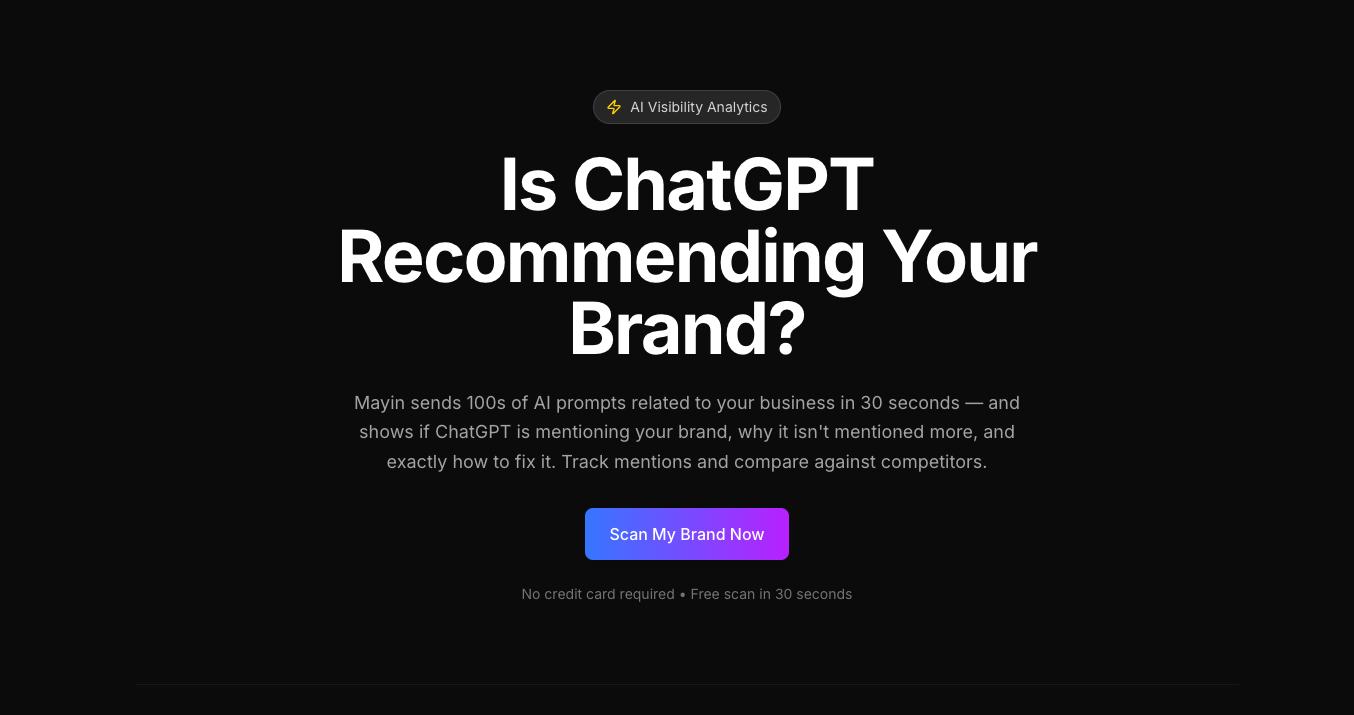 ChatGPT Visibility Scanner 