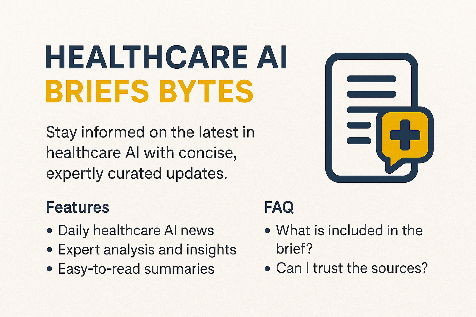 Healthcare AI Briefs
