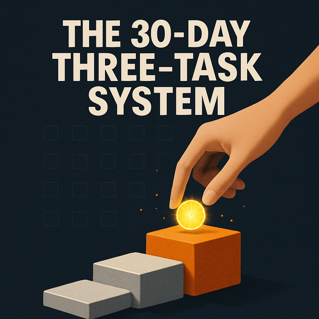 The 30 Day Three Task System