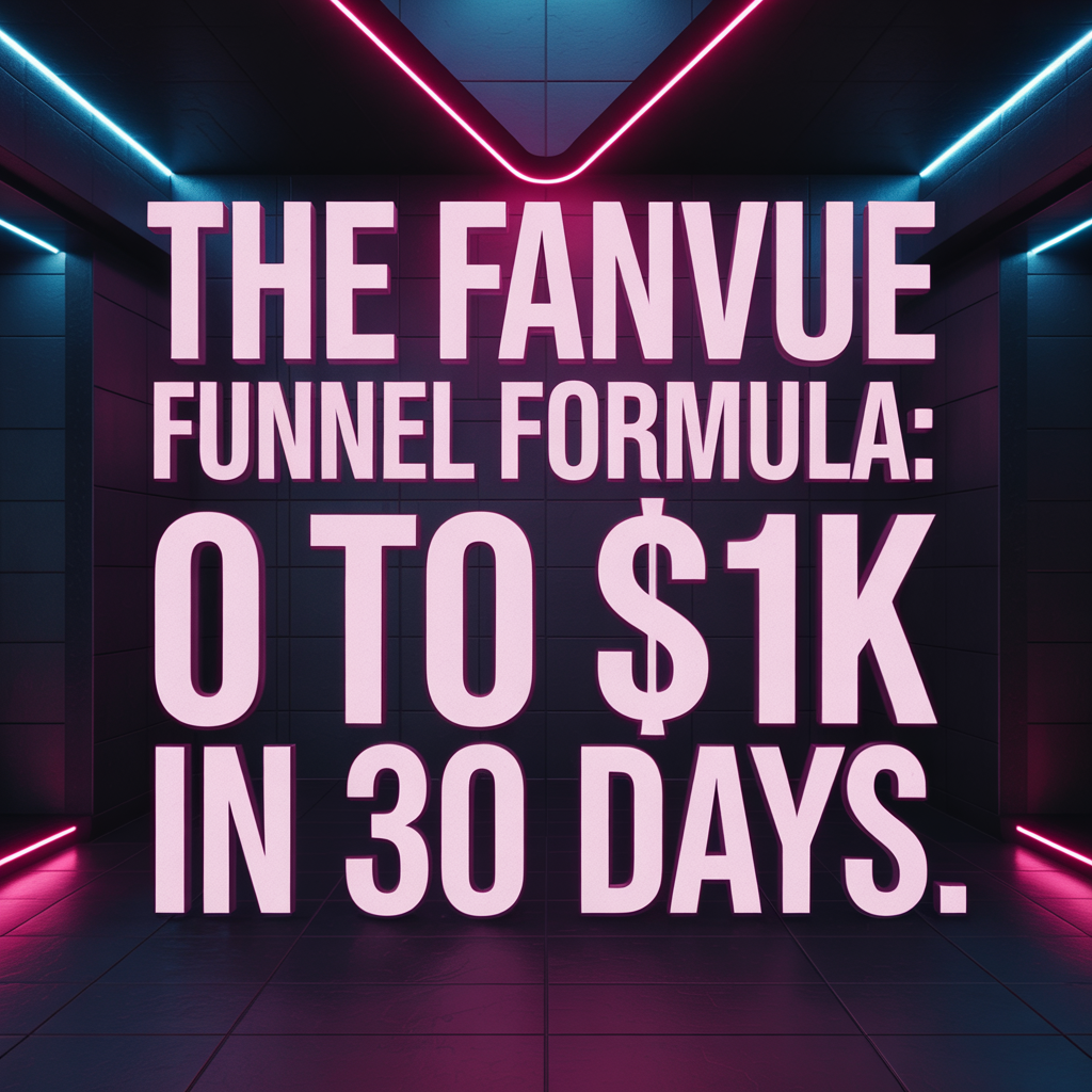 The Fanvue Funnel Formula 