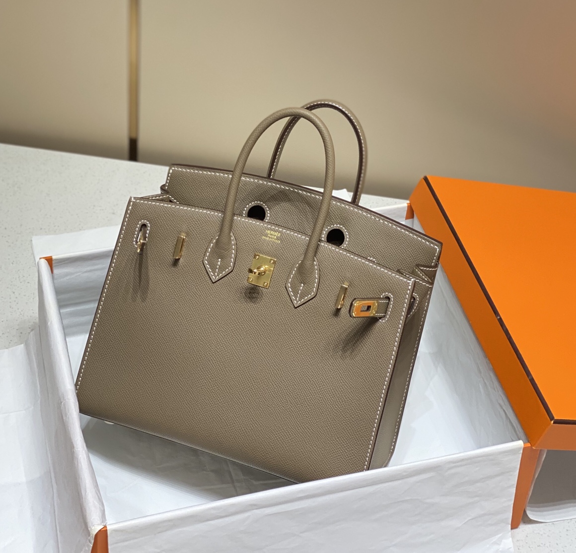 Hermes Birkin Grey