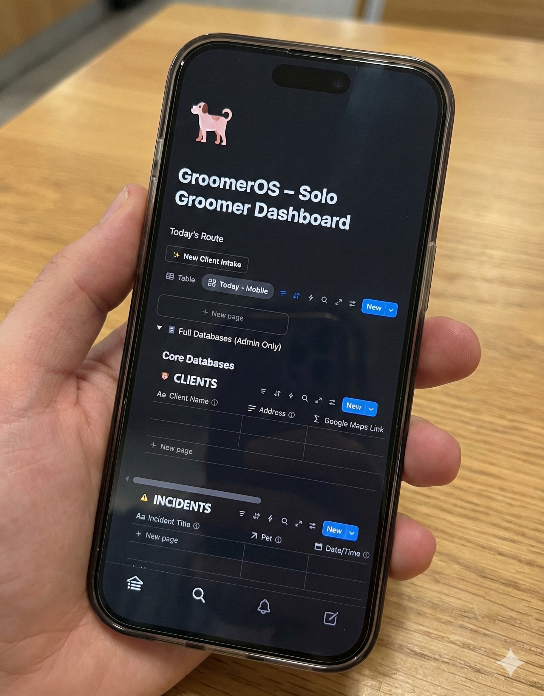 GroomerOS: Solo Groomer System