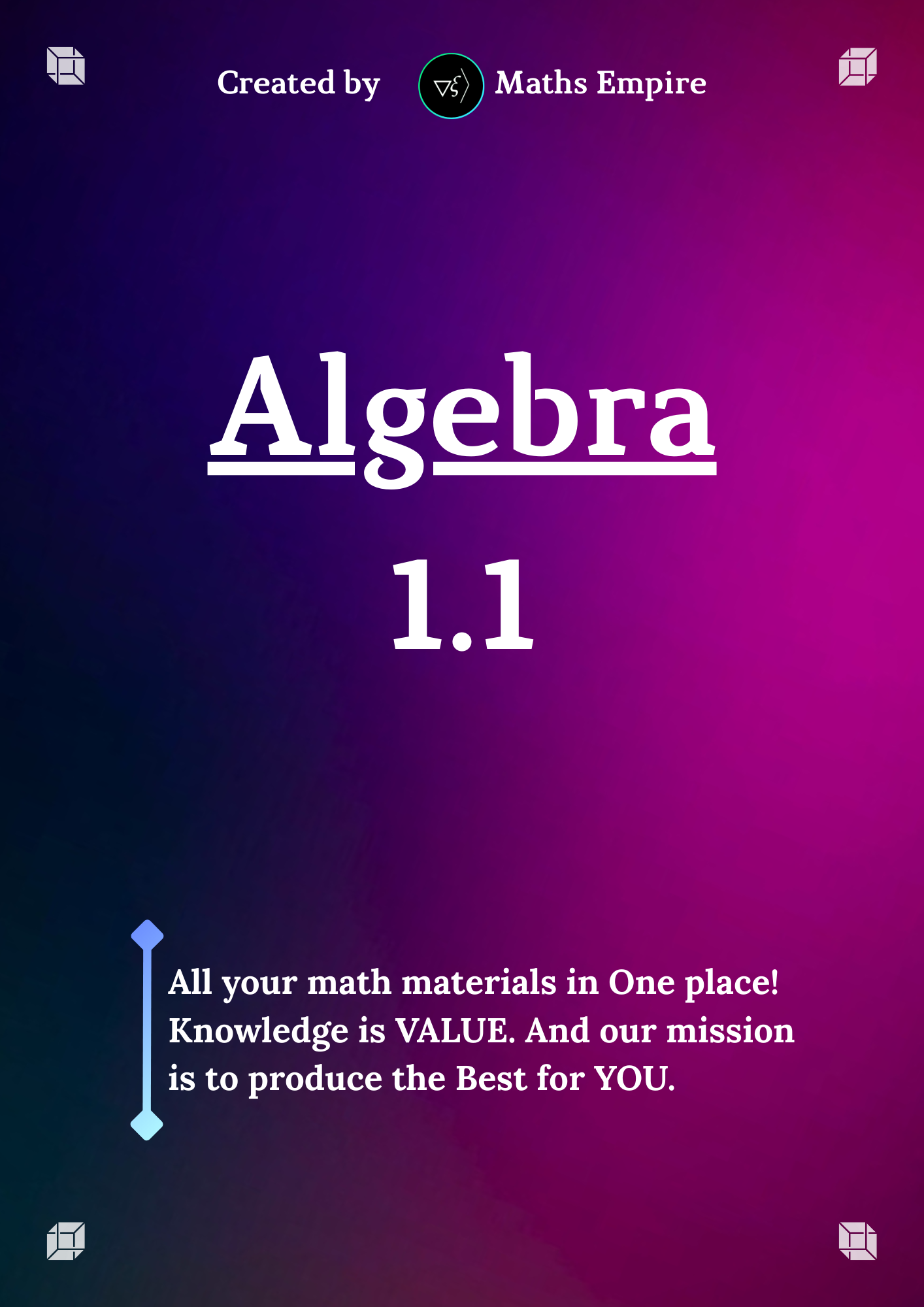 Algebra Cheat-Sheets 1.1