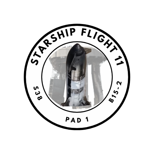 Starship Flight 11 Sticker