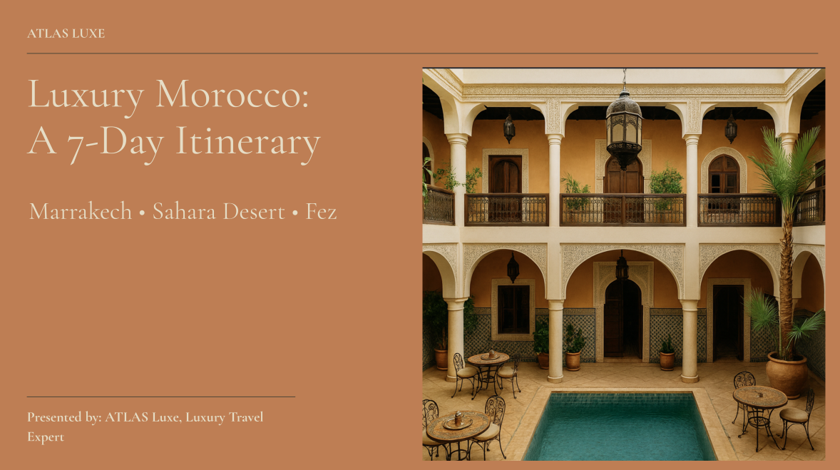 Luxury 7-Day Morocco Travel 