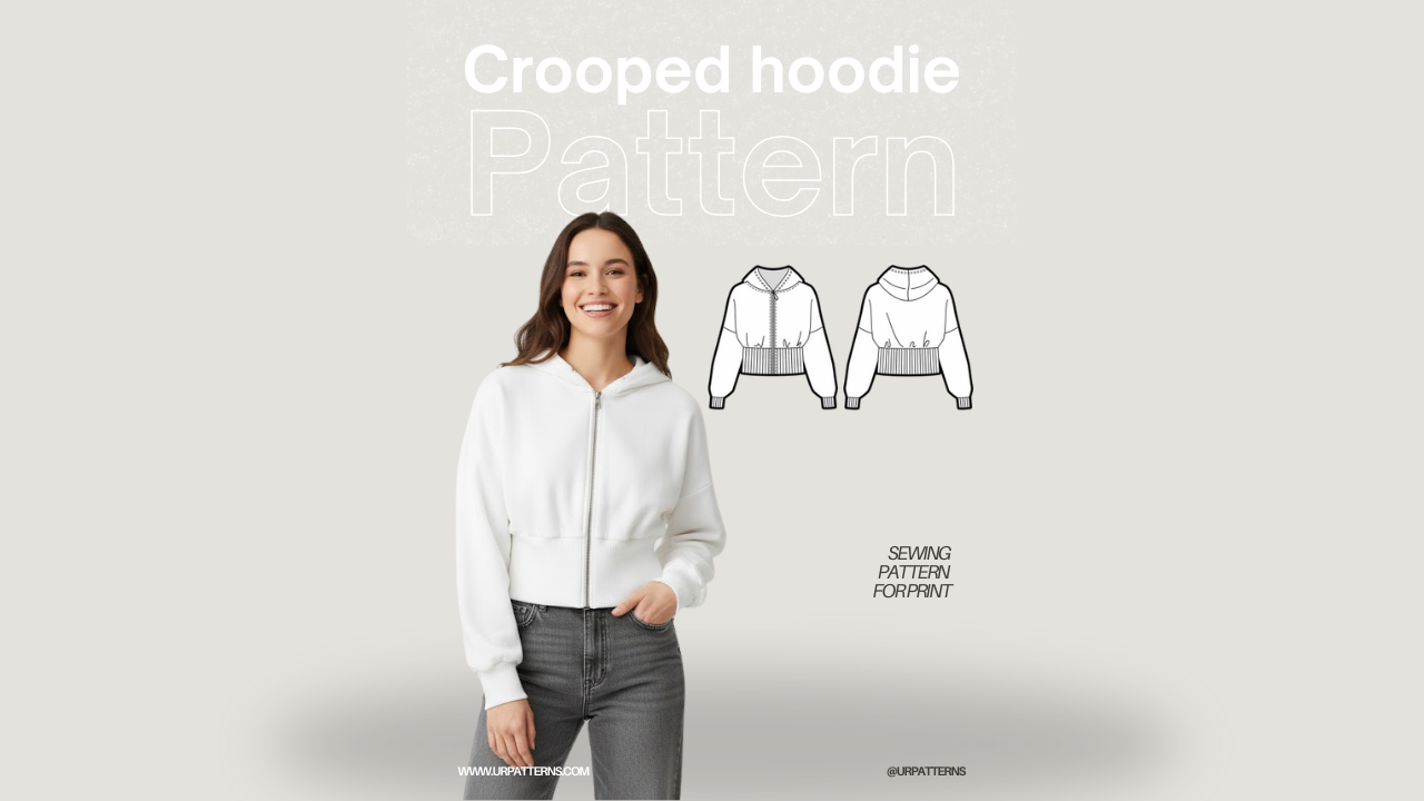 Cropped Hoodie sewing pattern
